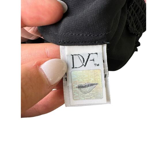 Diane Von Furstenberg DVF NWT Kelley Brown Black Printed 100% Silk Blouson Dress - Picture 13 of 15